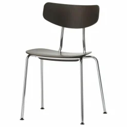Discount Vitra Chaise Moca - Piétement chromé - Jasper Morrison | Chêne Foncé