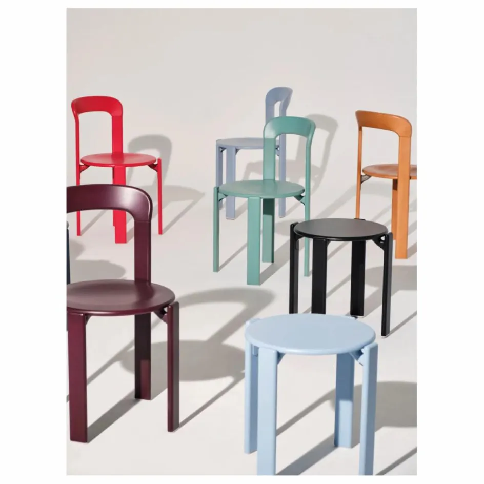 Hay Chaises, Tabourets, Bancs*Chaise Rey en bois laqué - Bruno Rey |