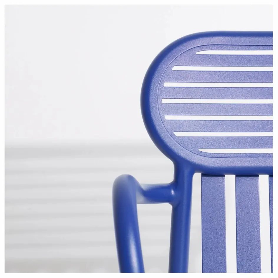 Outlet Petite friture Chaise Week-end avec accoudoirs - Set de 2 | Bleu