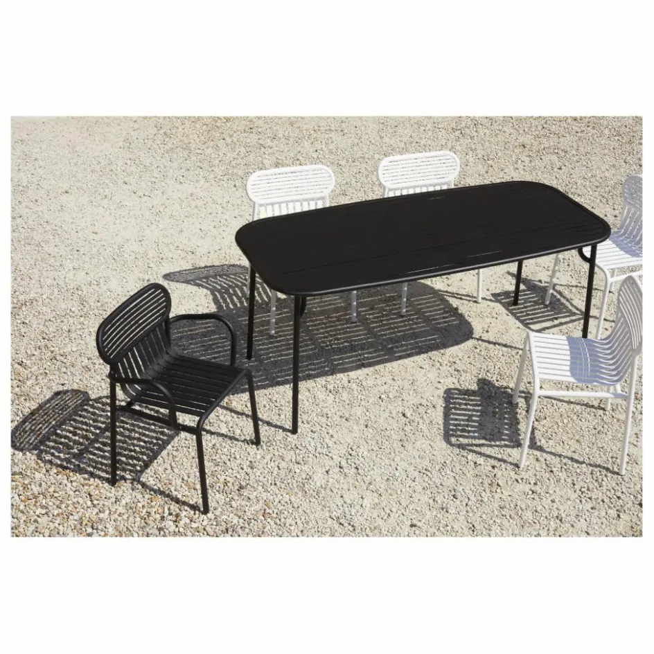 Online Petite friture Chaise Week-end avec accoudoirs - Set de 2 | Noir