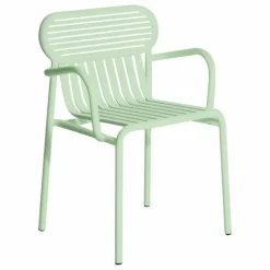 Petite friture Chaise Week-end avec accoudoirs - Set de 2 | Vert pâle