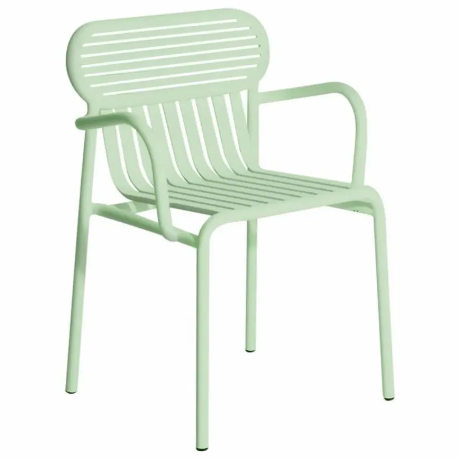 Petite friture Chaise Week-end avec accoudoirs - Set de 2 | Vert pâle