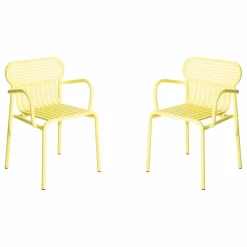 Petite friture Chaise Week-end avec accoudoirs - Set de 2 || Mobilier De Jardin