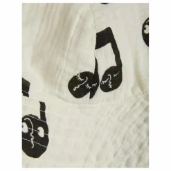 Discount Mini Rodini Chapeau Notes Coton Bio | Blanc