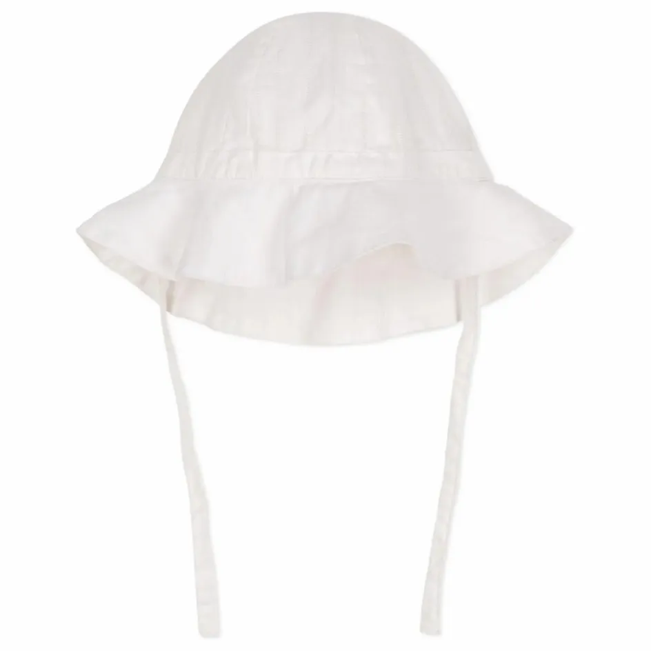 Outlet Petit Bateau Chapeau Popeline Coton Bio | Blanc