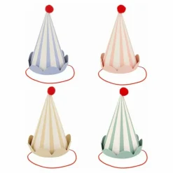 Enfant Meri Meri Décoration De Fête*Chapeaux d'anniversaire Animal Friends - Set de 8