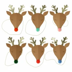 Discount Meri Meri Chapeaux festifs Rennes de Noël - Set de 6 Multicolore