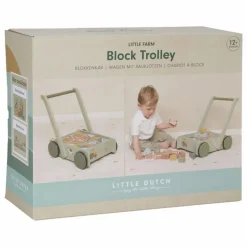 Little Dutch Jouets D'Éveil|Jouets D'Éveil*Chariot à blocs en bois FSC - Little Farm