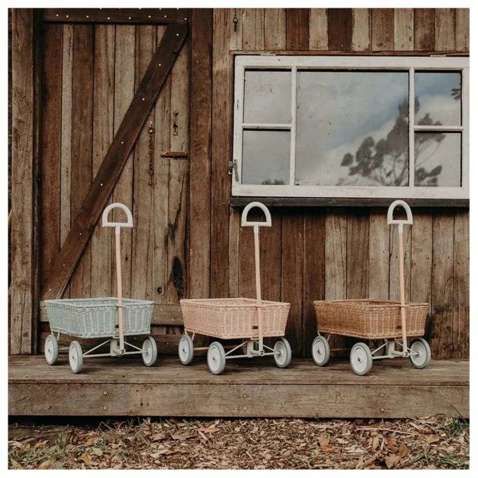 Olli Ella Chariot en rotin|Enfant Rangements|Patères, Paniers Enfant