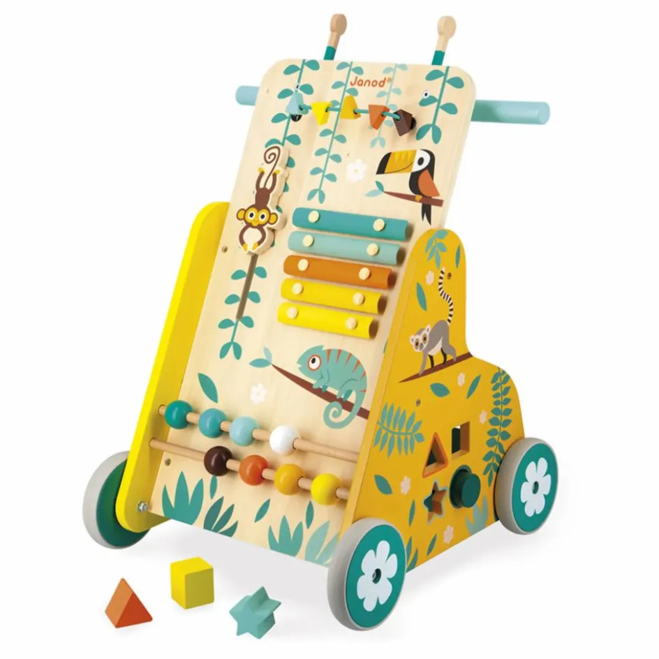 Outlet Janod Chariot Multi-Activités Tropik Multicolore