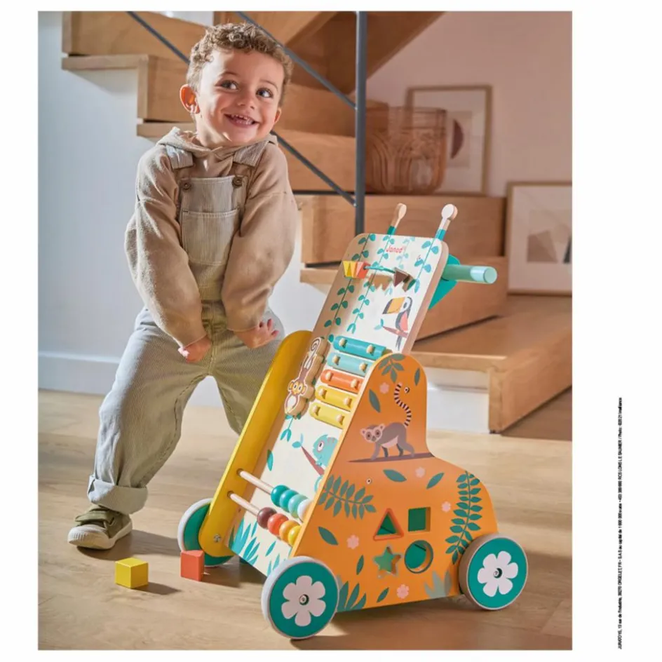 Outlet Janod Chariot Multi-Activités Tropik Multicolore