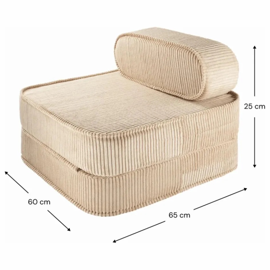 Enfant Wigiwama Chaises Enfant*Chauffeuse en velours côtelé |