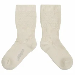 Online Collégien Chaussettes Celeste | Blanc cassé