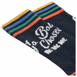 New Bobo Choses Chaussettes Hautes Tic Tac Toe Coton Bio | Bleu nuit