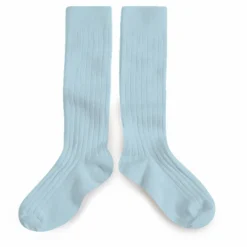 Discount Collégien Chaussettes La Haute | Bleu Clair