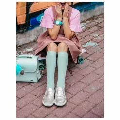 Outlet Collégien Chaussettes La Haute | Vert d'eau