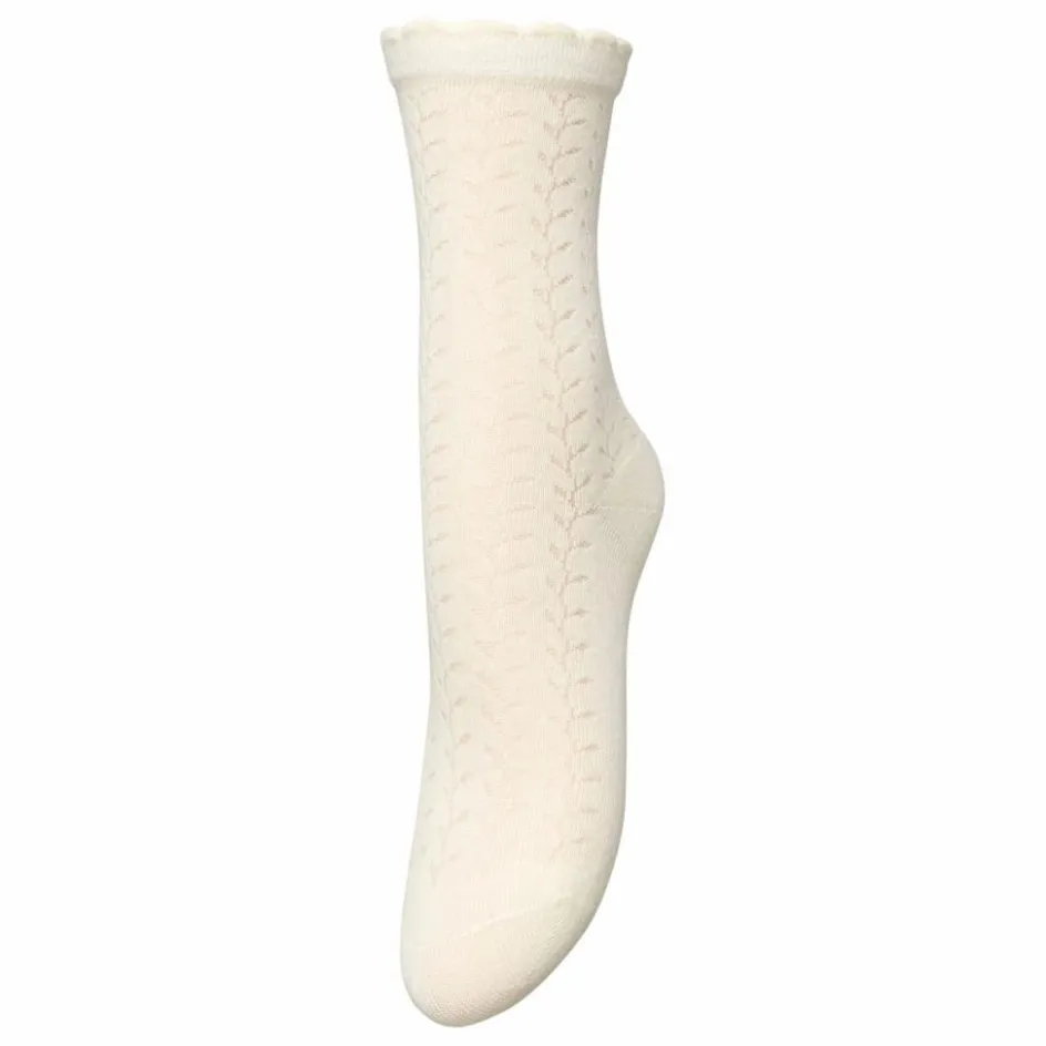 Outlet Becksöndergaard Chaussettes Leofa Cotta | Ecru