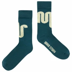 Online Main Story Chaussettes Logo | Vert foncé