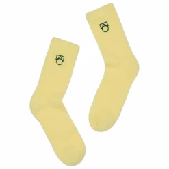 Online Main Story Chaussettes Logo Coton Bio | Jaune
