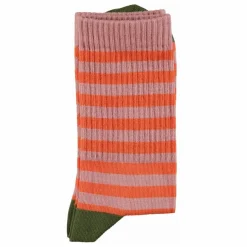 Sale Piupiuchick Chaussettes Rayées | Rose