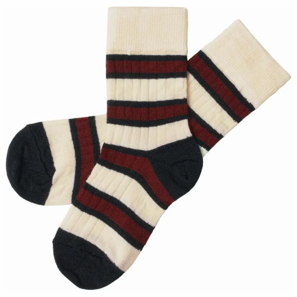 FUB Chaussettes Two-Tone Rayées Laine ||Enfant Nuit, Sous-Vêtements|Nuit, Sous-Vêtements