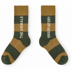 The Animals Observatory Chaussettes Worm Rayées ||Enfant Nuit, Sous-Vêtements|Nuit, Sous-Vêtements