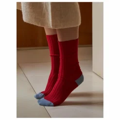 Discount La cerise sur le gâteau Chaussettes Yvette | Rouge cerise