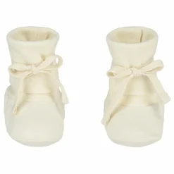 Gray Label Chaussons Baby Ribbed Coton Bio | Ecru