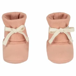 Sale Gray Label Chaussons Baby Ribbed Coton Bio | Rose