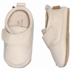 Sale Melton Chaussons Cuir | Beige