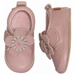 Clearance Melton Chaussons Cuir Daisy | Rose