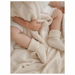 New Main Sauvage Chaussons en alpaga | Ecru