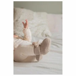 Gentil Coquelicot Chaussons*Chaussons en tricot et pochon brodé |