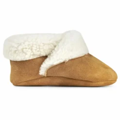 Clearance Petit Nord Chaussons Fourrés Shearling Bootie | Cognac