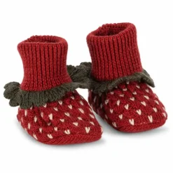 Chaussons Fraises Laine Mérinos | Chaussons