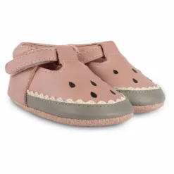 Outlet Donsje Chaussons Nanoe Pastèque Cuir | Rose