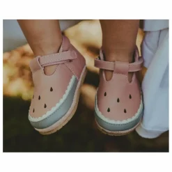 Outlet Donsje Chaussons Nanoe Pastèque Cuir | Rose