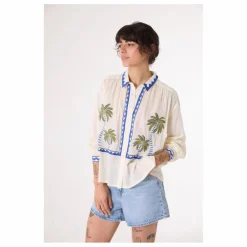 Sacrécoeur Chemise Ali Jungle Brodée ||Femme Blouses, Chemises