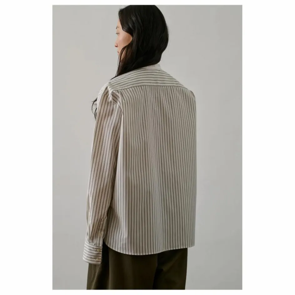 Femme Soeur Blouses, Chemises*Chemise Bermudes Rayée Coton Bio |