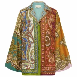 Sale Alémais Chemise Clemenza Soie | Vert