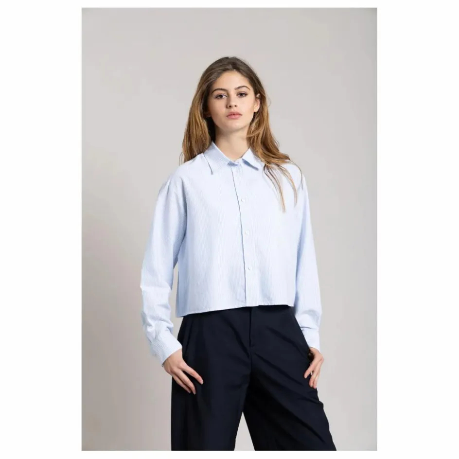 Sale Chemise Courte Chili Rayée | Femme Blouses, Chemises