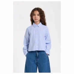 Best Smallable Kid Chemise Courte Clara Rayée | Bleu Clair