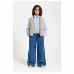 Best Smallable Kid Chemise Courte Clara Rayée | Bleu Clair