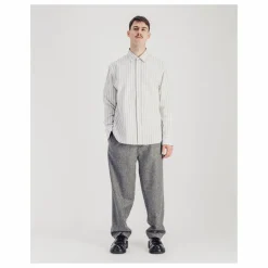 Parages Chemise Daily Rayée Popeline de Coton ||Homme T-Shirts, Chemises