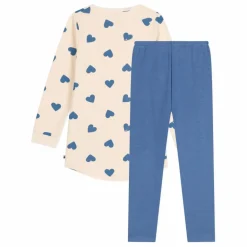 Petit Bateau Chemise de Nuit Molleton Cœurs ||Enfant Nuit, Sous-Vêtements
