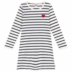 Best Petit Bateau Chemise de Nuit Rayée | Bleu marine