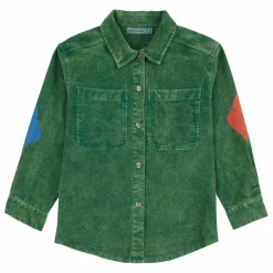 Sale Bobo Choses Chemise Empiècements Velours Côtelé | Vert