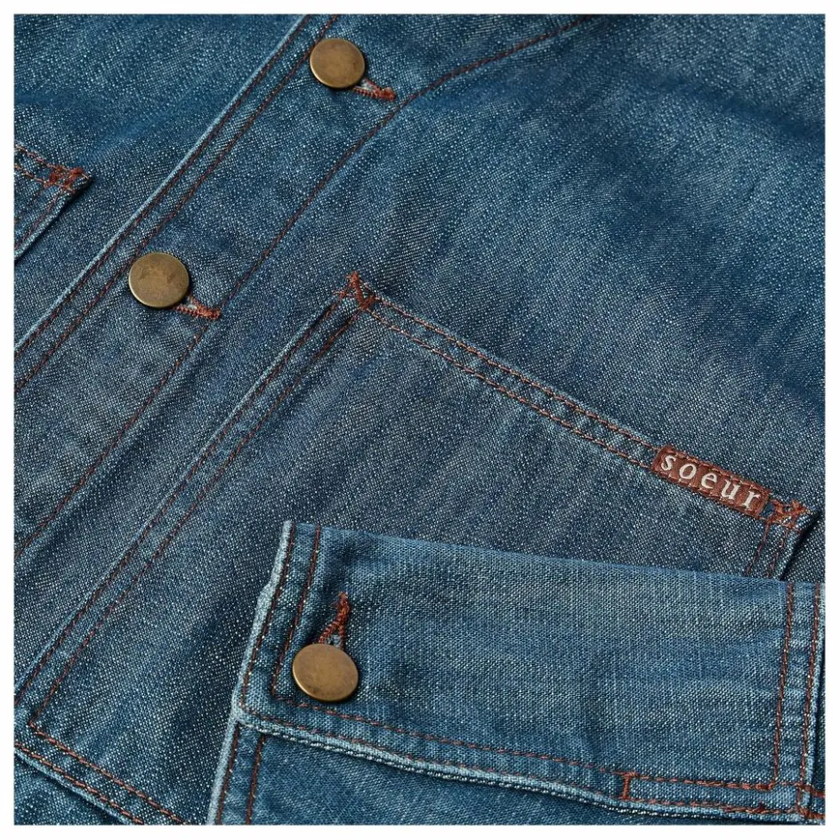 New Soeur Chemise Garance Denim | Bleu