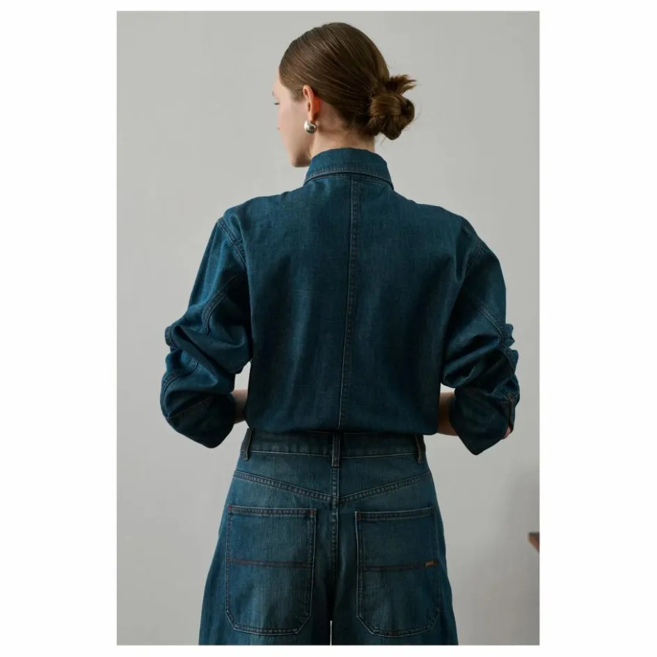 New Soeur Chemise Garance Denim | Bleu