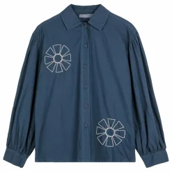 Discount Chemise Kaleidoscope Brodée Coton Bio - Collection Femme | Femme Blouses, Chemises